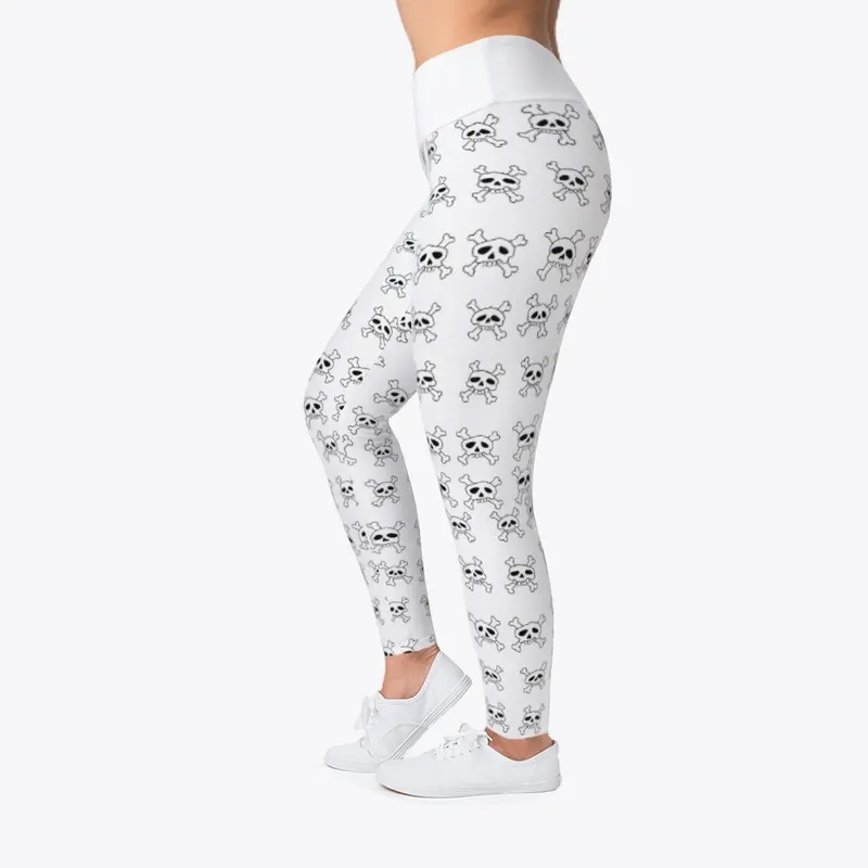 skull pattern legging