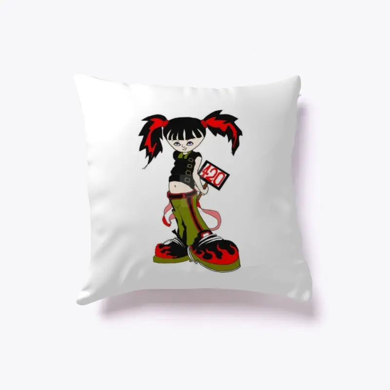 punk rock princess pillow